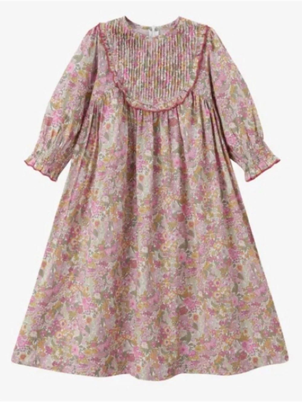 NWT Ali Specials Pink Floral Smocked Long Sleeve Dress Toddler Kids